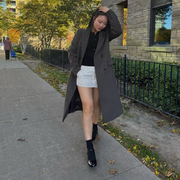 SHOP CIDER FAUX PATENT LEATHER CHUNKY HEELED MARY JANE SHOES - Picture 1 of 1